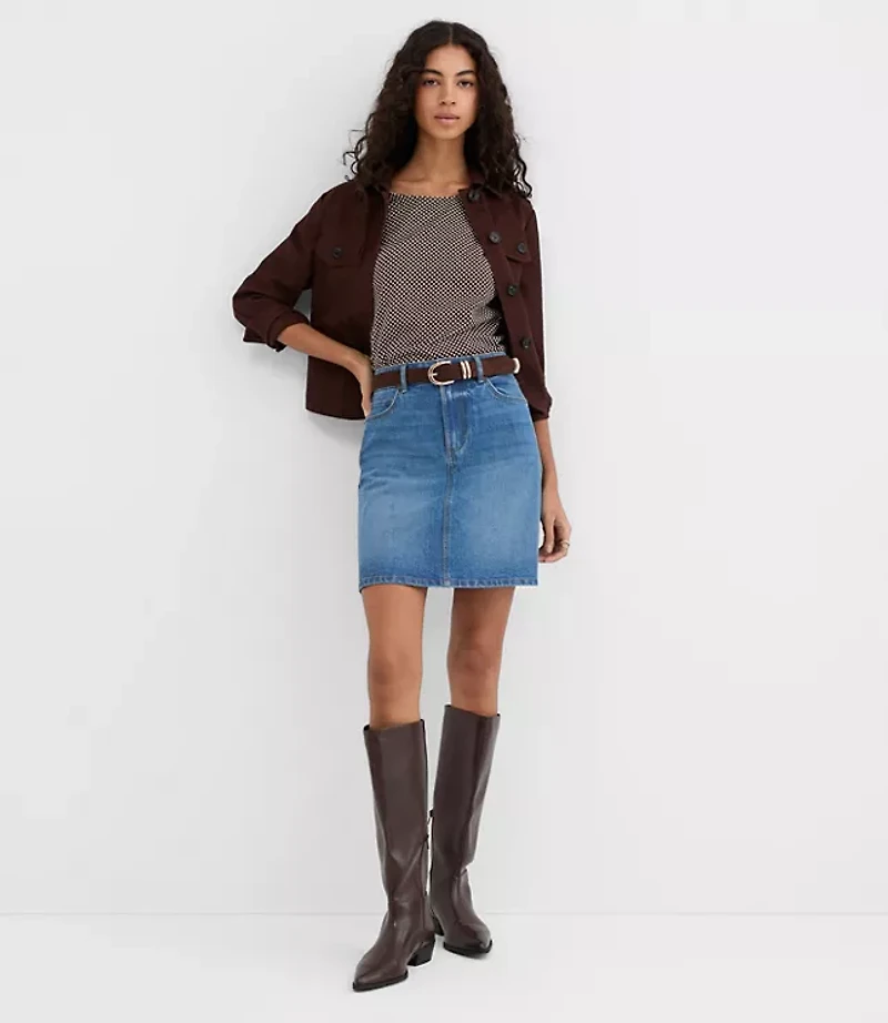 Pindot Modern Wedge Tee