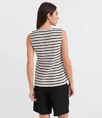 Stripe Textured Knit Vest