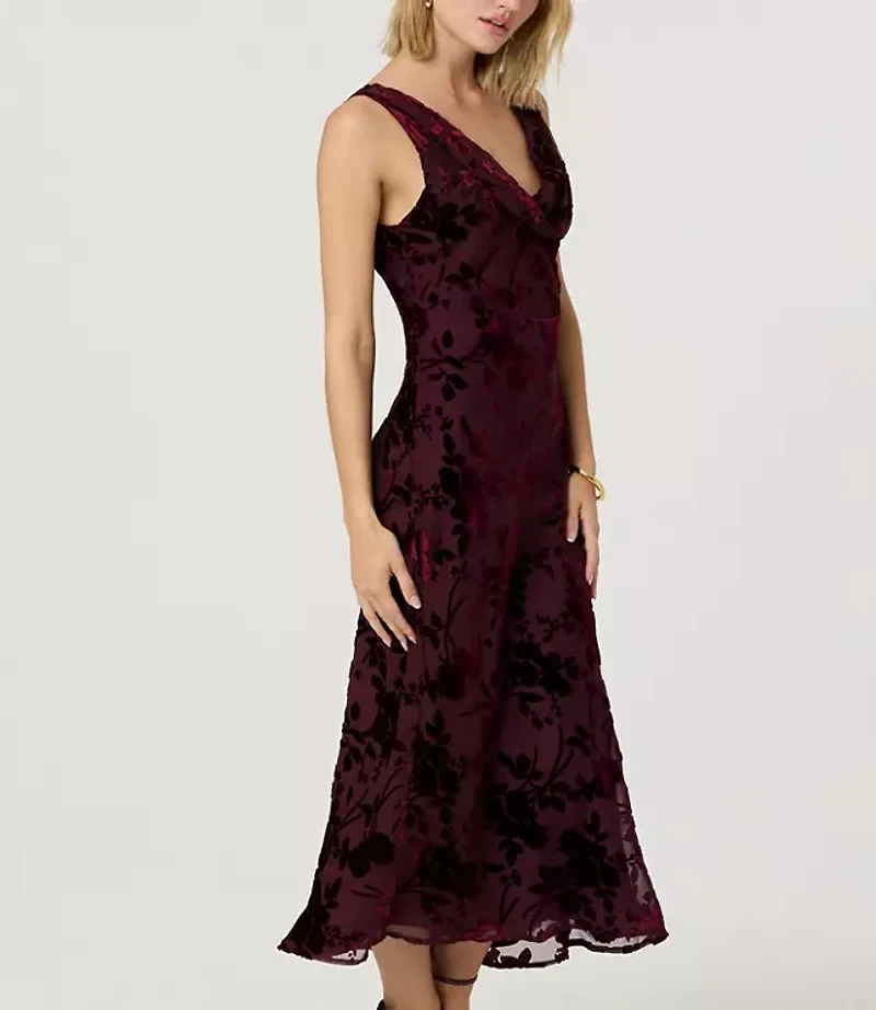 Astr The Label Floris Burnout Floral Maxi Dress