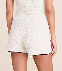Lou & Grey Tipped Pointelle Sweater Shorts