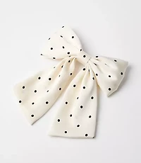 Polka Dot Bow Barrette