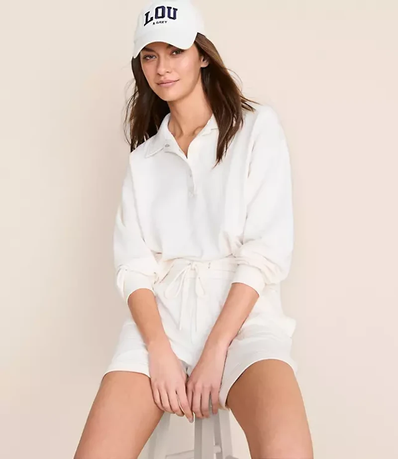 Petite Lou & Grey Terrysoft Polo Top