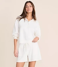 Petite Lou & Grey Terrysoft Polo Top