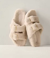 Haven Well Within Faux Fur Buckle Molded Slippers