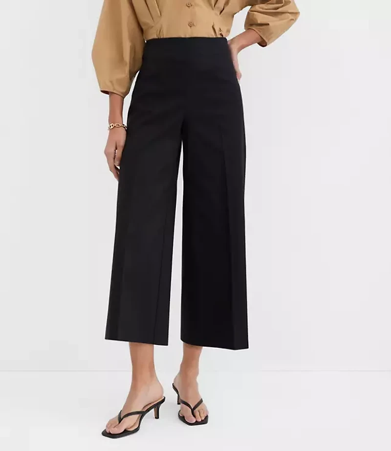 Petite Darted Side Zip Culottes