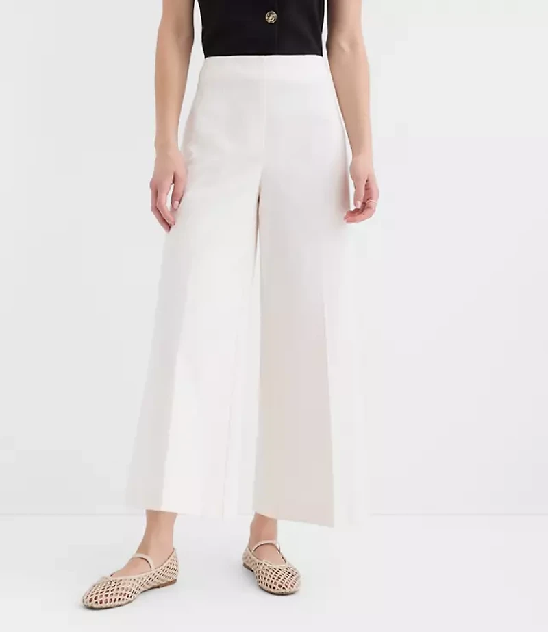 Petite Darted Side Zip Culottes