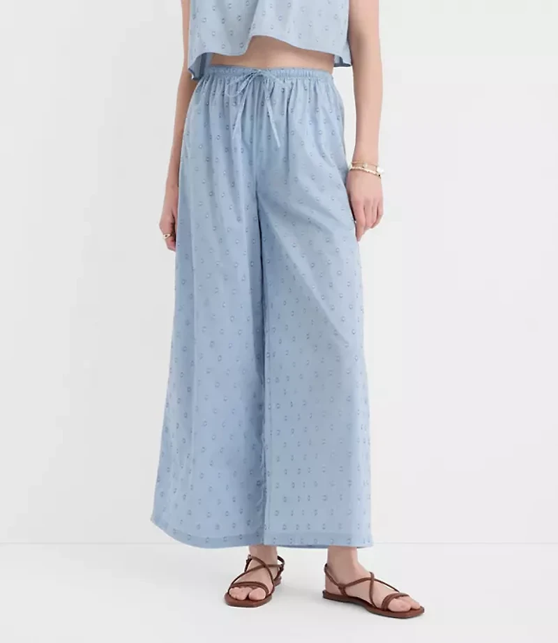 LOFT Beach Clip Dot Pants