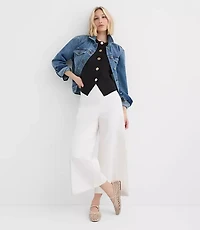 Darted Side Zip Culottes