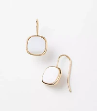 Mother Of Pearl Square Earrings