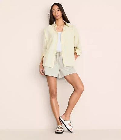 Petite Lou & Grey Washed Twill Shorts