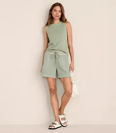 Lou & Grey Garment Dyed Waffle Shorts