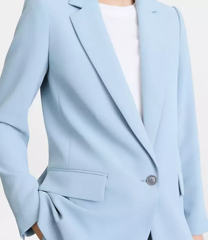 LOFT Versa Crepe Drape Relaxed Blazer