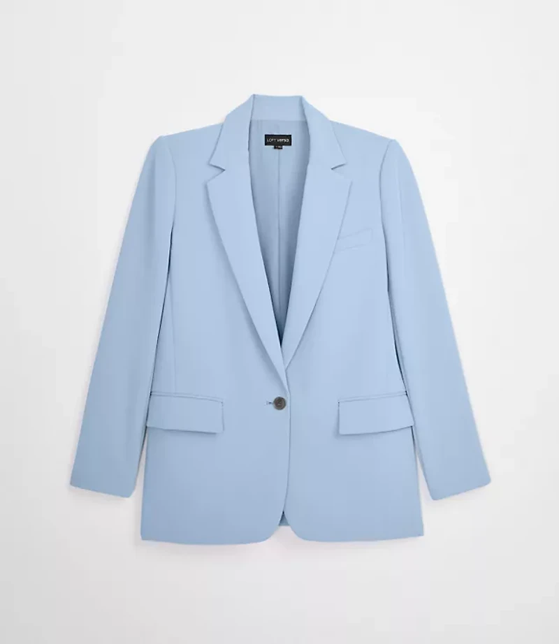 LOFT Versa Crepe Drape Relaxed Blazer