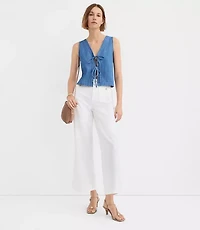 Chambray Bow Vest Top