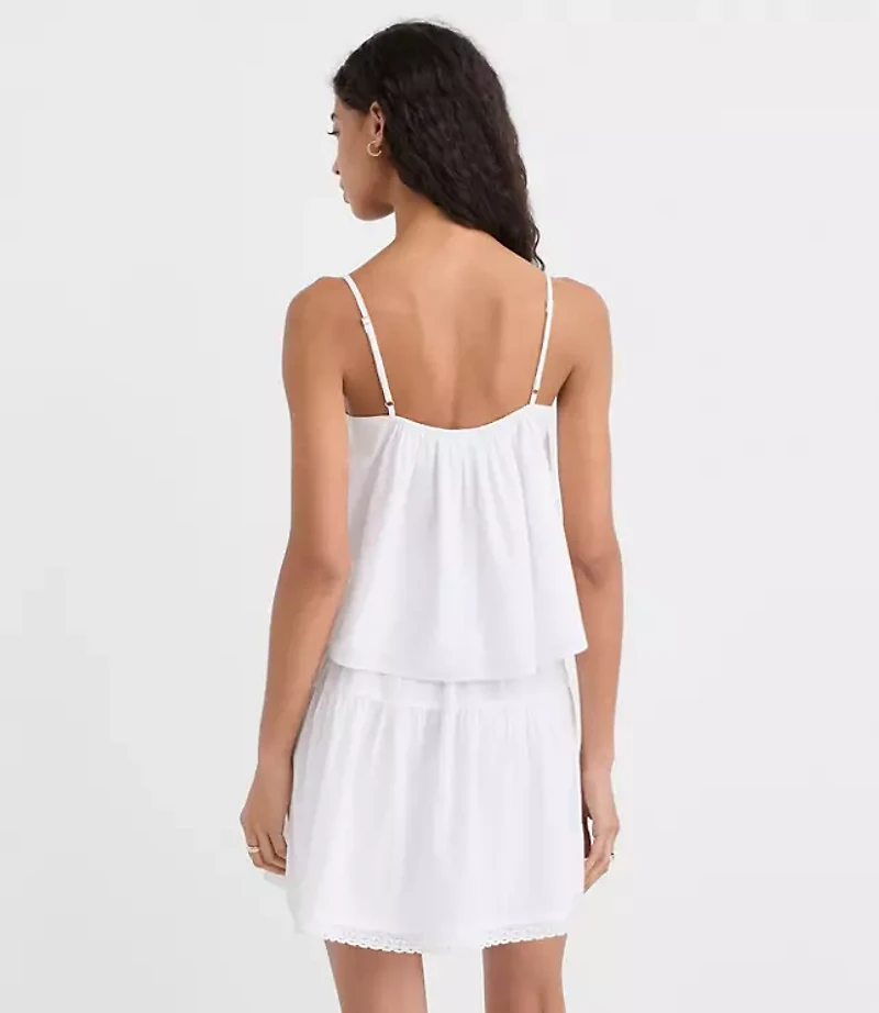 Lace Pintucked Cami