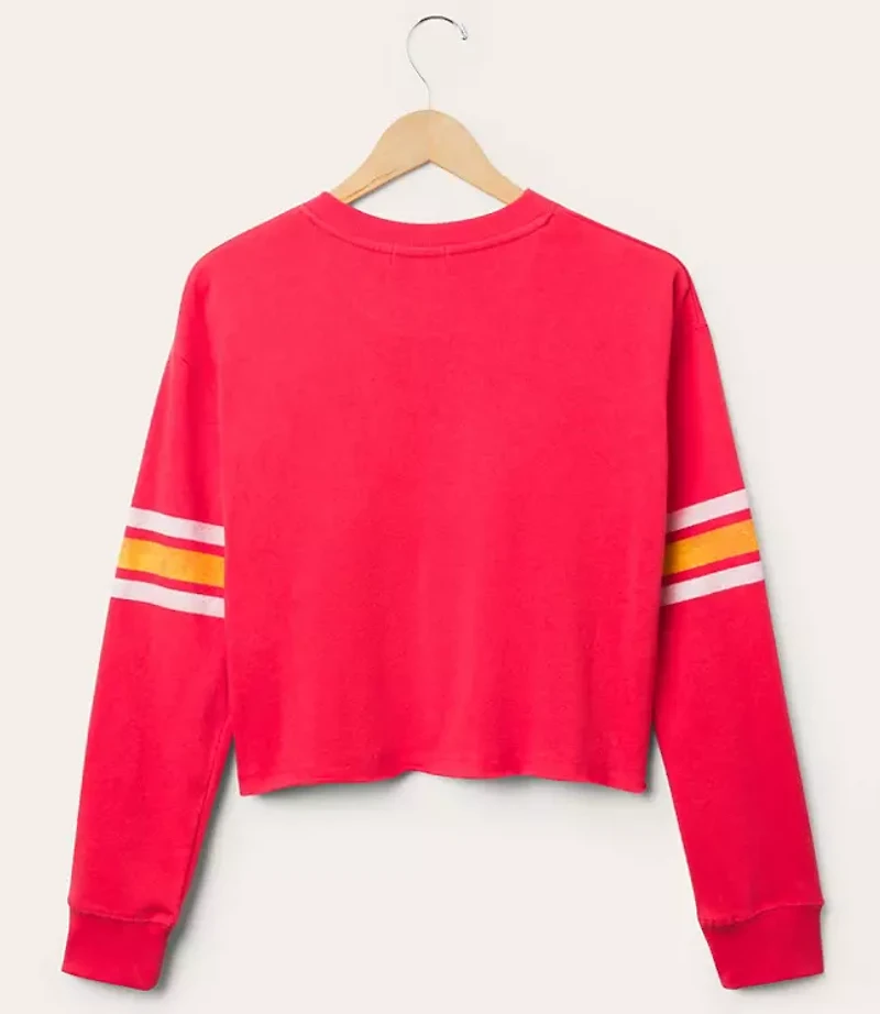Junk Food Kansas City Chiefs Retro Crop Fleece