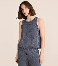 Lou & Grey Striped Open Back Tank Top