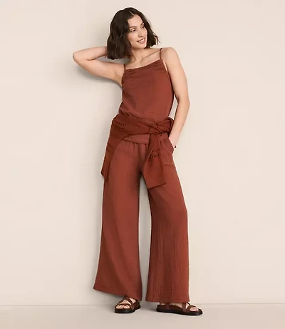 Petite Lou & Grey Triple Cloth Palazzo Pants