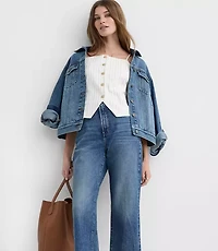 Petite Pinstripe Cotton Linen Strappy Vest Top