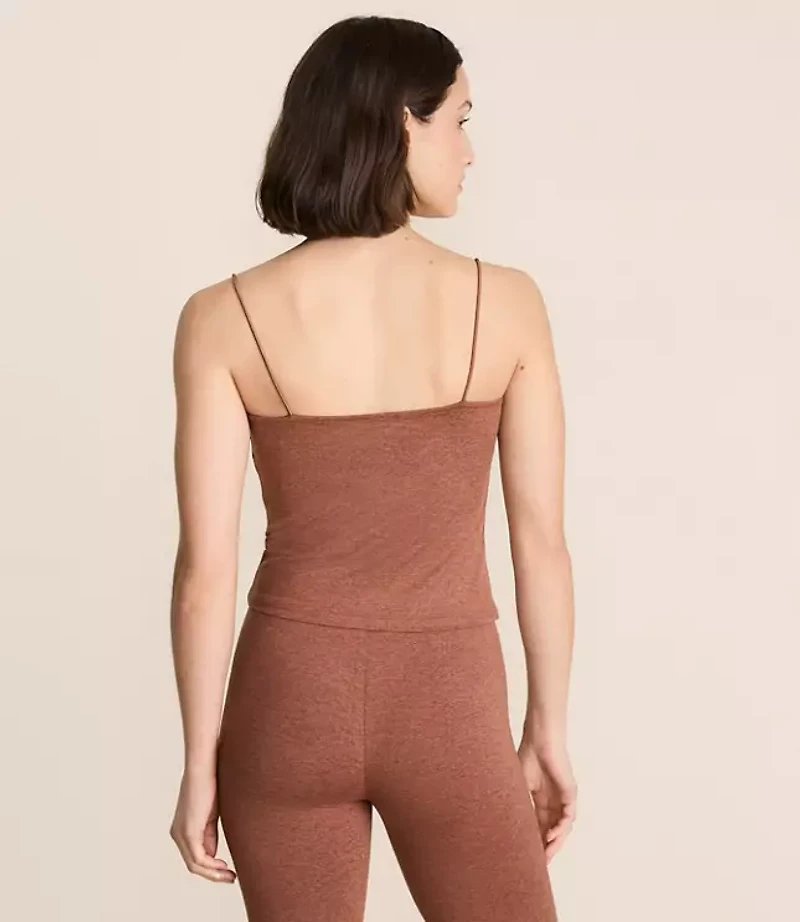 Lou & Grey Heathered Brushedsoft Cord Strap Tank Top