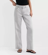 Rivete Curvy Mid Rise Relaxed Straight Jeans Smokey Wash