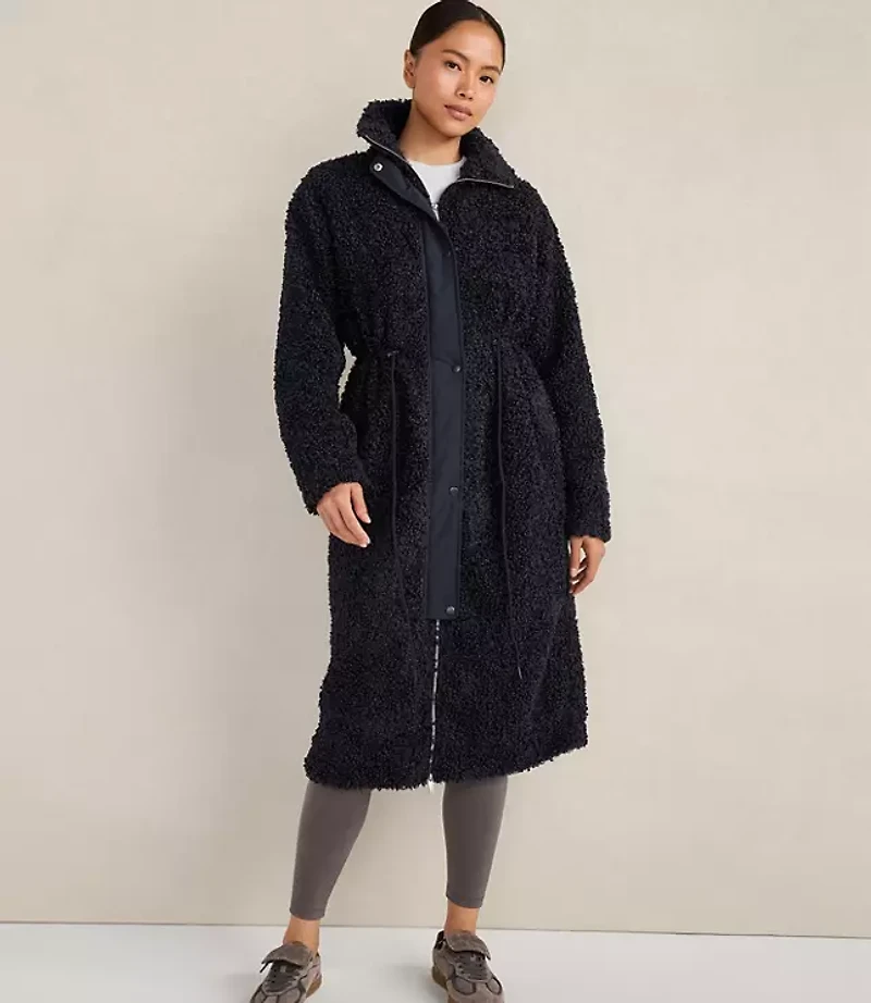 Haven Well Within Long Sherpa Coat
