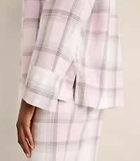Haven Well Within Lightweight Flannel Frosted Plaid Pajama Top