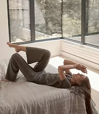 Haven Well Within Relaxed Jersey Wide Leg Pants