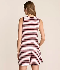 Lou & Grey Striped Crochet Tank Top