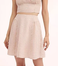 Lately Striped Seersucker Mini Skirt