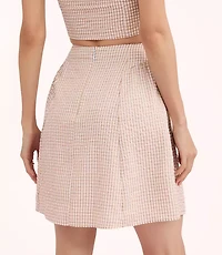 Lately Striped Seersucker Mini Skirt