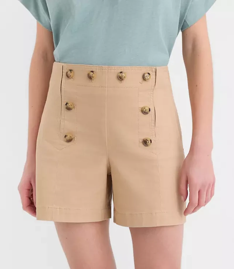 Petite Mariner Shorts Twill