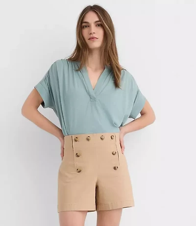 Petite Mariner Shorts Twill