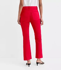 Rivete Curvy High Rise Kick Crop Jeans Maple Cherry