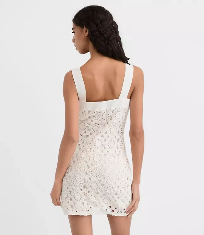 Petite Crochet Tank Mini Dress