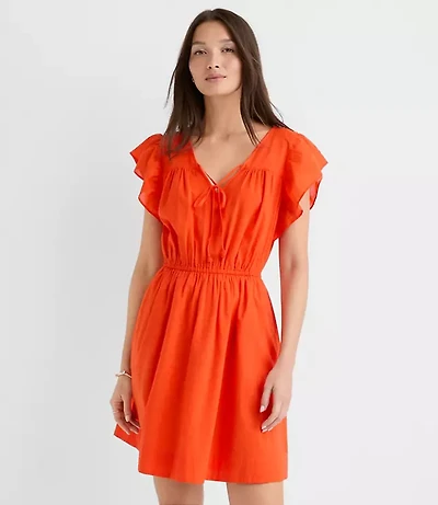 Petite Flutter Mini Pocket Dress