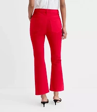 Rivete Petite High Rise Kick Crop Jeans Maple Cherry