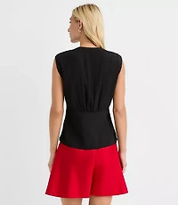 Lace Trim Cap Sleeve Top