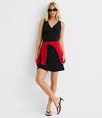 Petite V-Neck Mini Dress