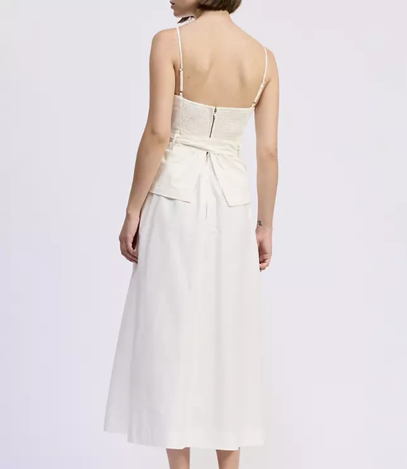 En Saison Samantha Mixed Media Midi Dress