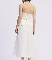 En Saison Samantha Mixed Media Midi Dress