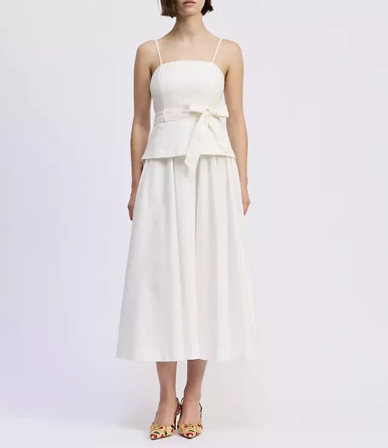 En Saison Samantha Mixed Media Midi Dress