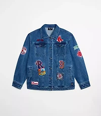 Wild Collective Red Sox Denim Jacket