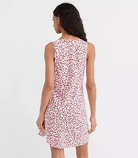 Petite Floral V-Neck Mini Dress