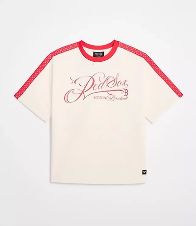 Wild Collective Red Sox Oversized Tee