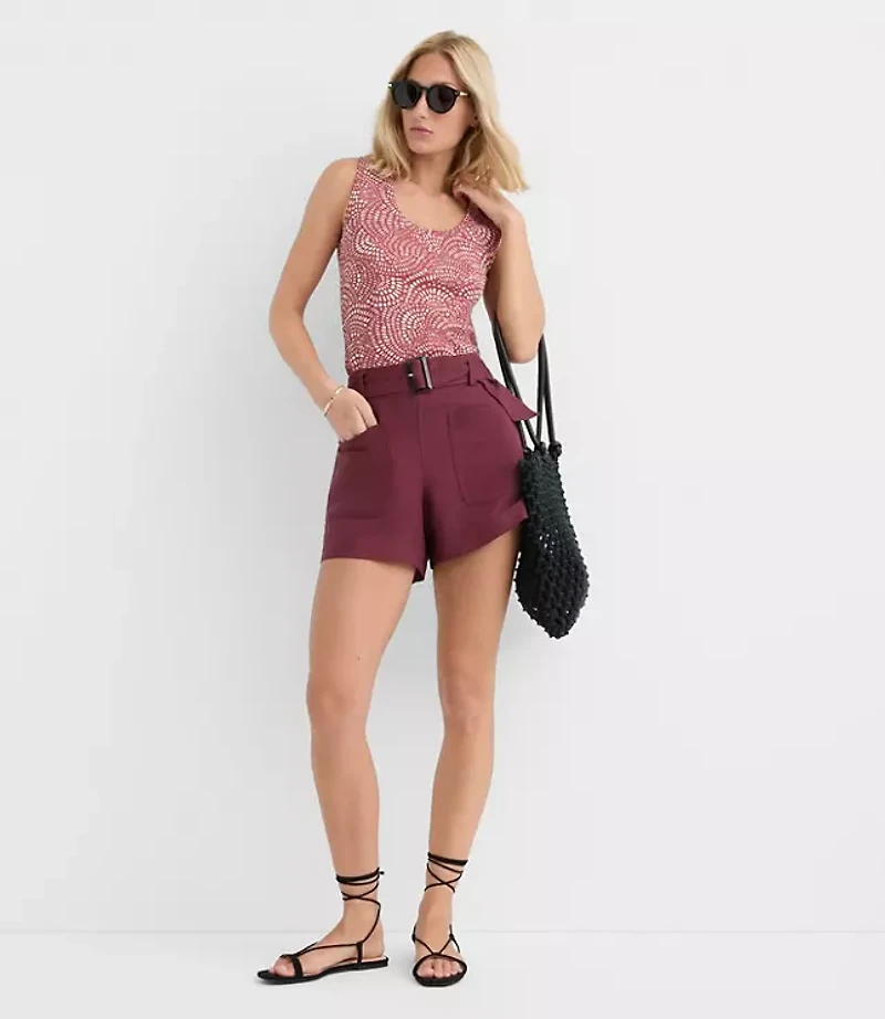 Mosaic Perfect Ribbed Scoop Neck Tank Top