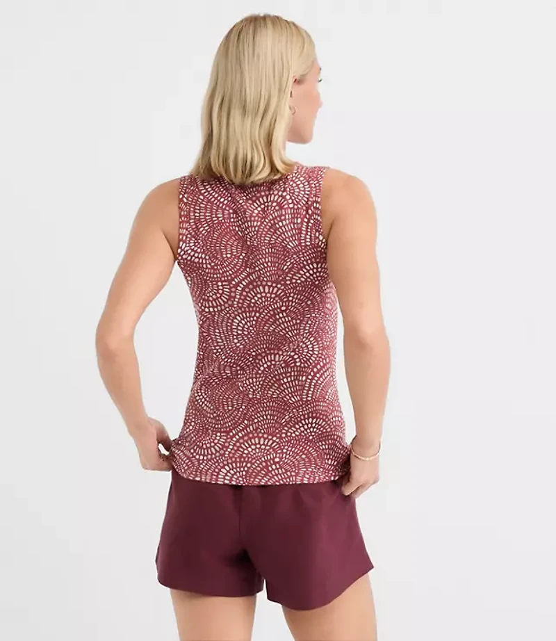 Mosaic Perfect Ribbed Scoop Neck Tank Top
