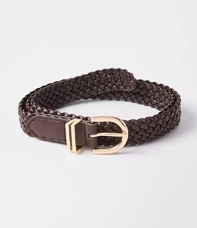 Braided Skinny Belt