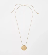 Coin Pull Tie Pendant Necklace