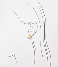 Sculpted Metallic Stud Earrings